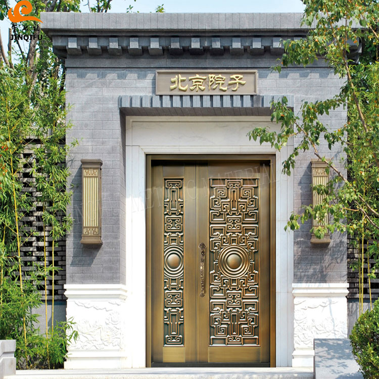 Antique Bronze Security Entrance Door
